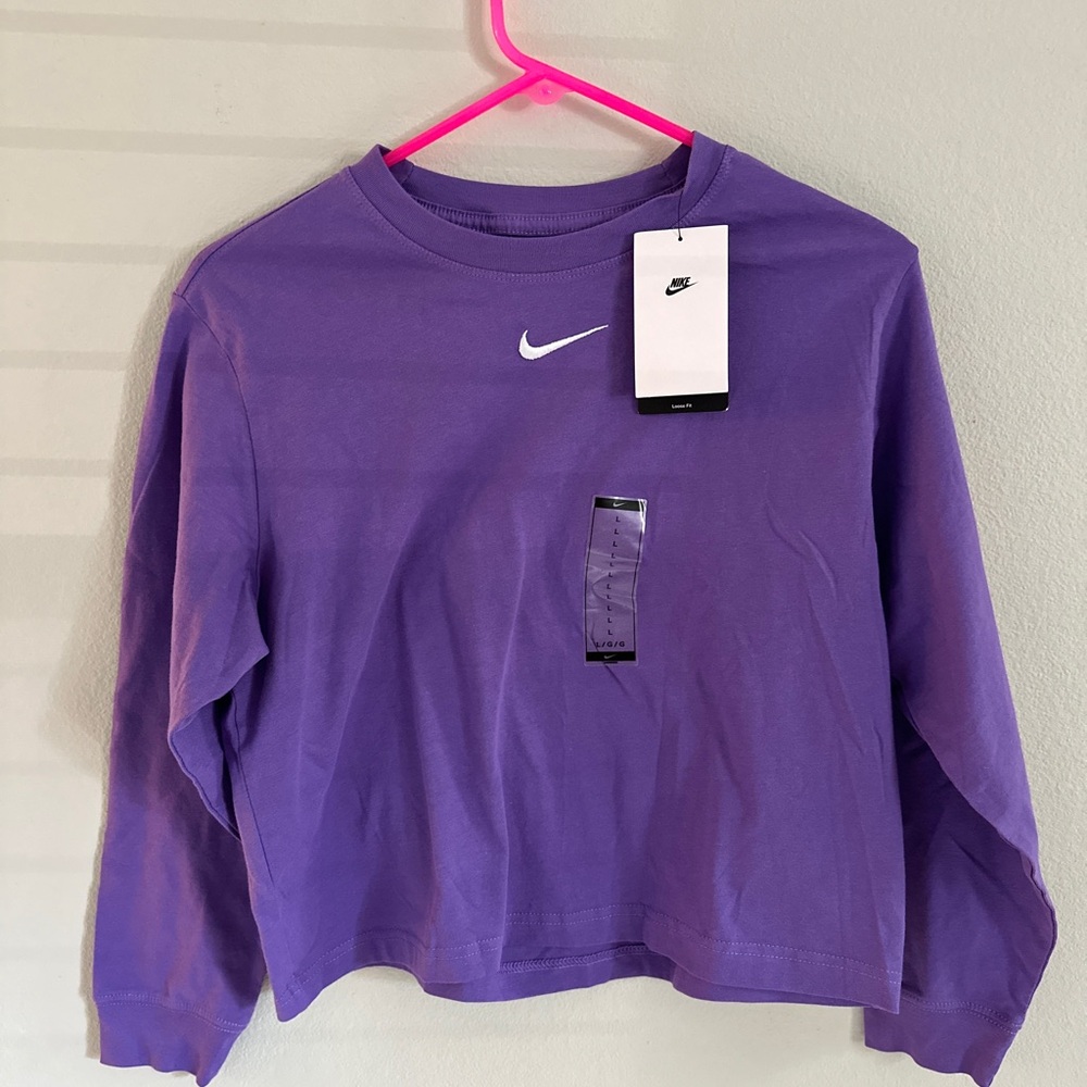Nike long sleeve Tee -Purple